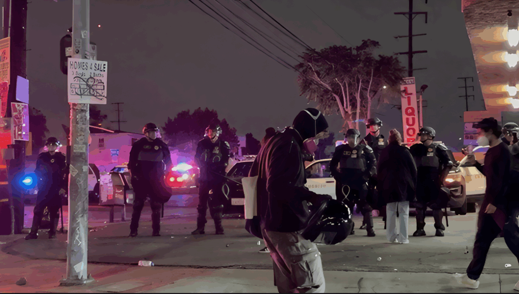 Tensions Boil Over in Compton: LAPD Swarms Streets Amid Anti-ICE Uprising